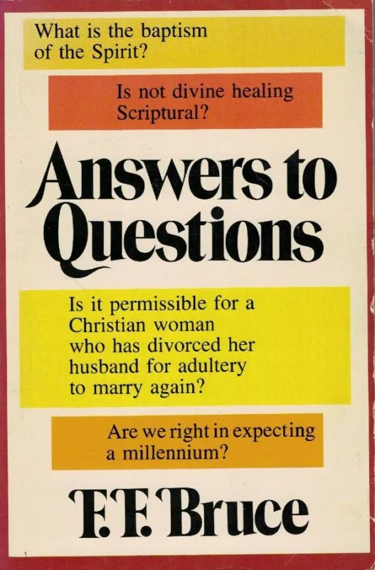 Actieprijs Answer to Questions – F.F. Bruce