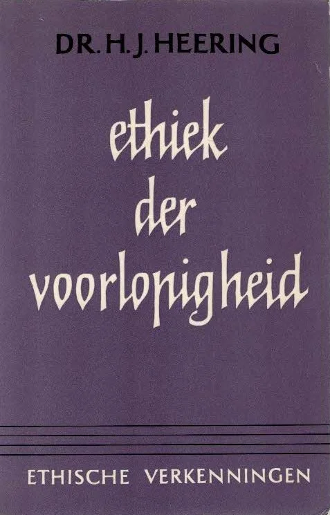 Superprijs Ethiek der voorlopigheid – dr. H.J. Heering