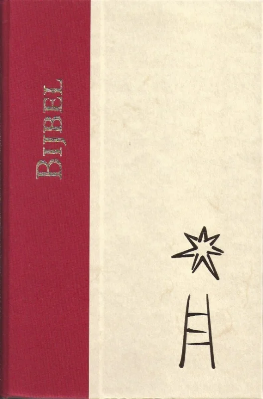 Bijbel : De Nieuwe Bijbelvertaling : Kerkbijbel groot formaat – NBV 2004 Rood/Beige (14 bij 21 cm) 1e druk 2005 Hoge Kwaliteit