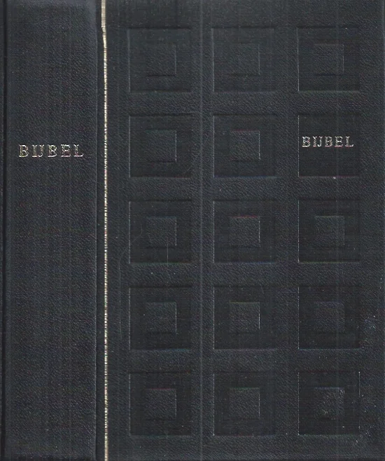 Hoge Kwaliteit (Huis)Bijbel vertaling 1951 – (Zwart leer ruit print) Bijbel : vertaling in opdracht van het Nederlands Bijbelgenootschap bewerkt door de daartoe benoemde commissies : vertaling 1951 – Nederlands Bijbelgenootschap