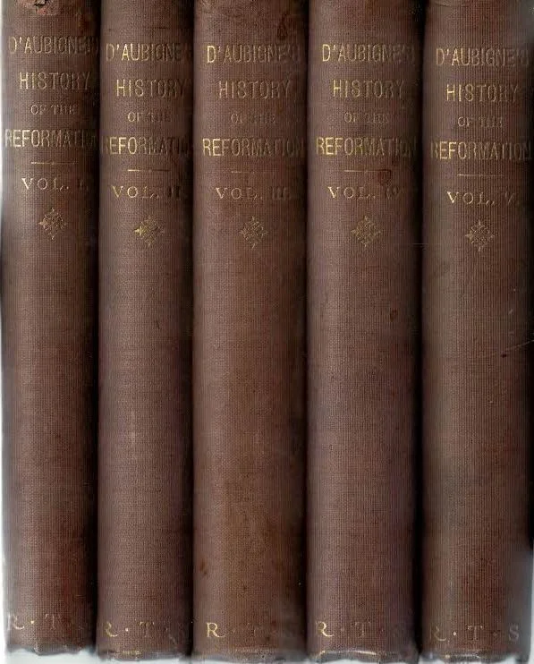 Goedkoop History of the reformation of the sixteenth century : by J.H. Merle d’Aubigné – Religious Tract Society 1846 (5 volumes in 1)