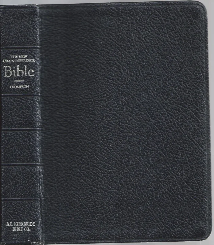 Lage Kosten The New CHAIN-REFERENCE BIBLE – Fourth Improved Edition containing Thompson’s Original and Complete System of Bible Study (King James Version) Leather Bound(57th Reprint 1964 : compiled and edited by Frank Charles Thompson