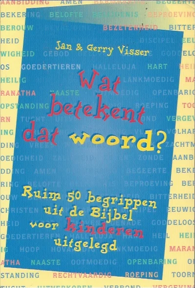 Direct Beschikbaar Wat betekent dat woord? : ruim 50 begrippen uit de Bijbel voor kinderen uitgelegd – Jan & Gerry Visser