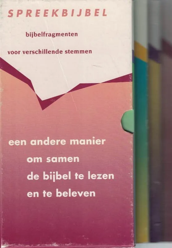Nieuw Spreekbijbel (compleet) 6 boekjes van de Spreekbijbel – bijbelfragmenten voor Verschillende Stemmen – De Geest in de Wereld – gebruikte vertaling is de Groot Nieuws Bijbel (set 6 boekjes)