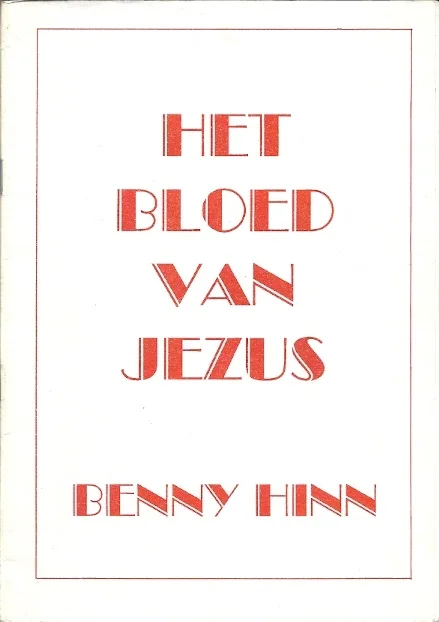 Merkproduct Het bloed van Jezus – Benny Hinn (Brochure)