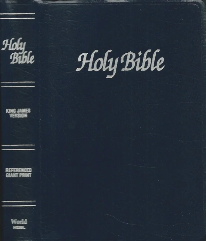 Exclusieve Aanbieding The Holy Bible – King James Version – Referenced – Red Letter Edition Giant Print – (Black Imitation Leather) – World Bible HG3BL