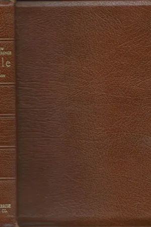 Aanbieding The New CHAIN-REFERENCE BIBLE – Fourth Improved Edition containing Thompson’s Original and Complete System of Bible Study (King James Version) Brown Leather Bound(57th Reprint 1964 : compiled and edited by Frank Charles Thompson