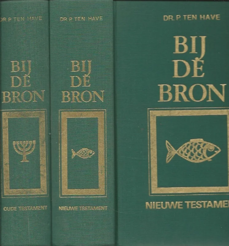 Betaalbaar Bij de bron : handleiding ten dienste van godsdienstonderwijs, catechese en bijbelstudie – 2 Delig (OT+NT) – Dr. P. ten Have (10e druk)