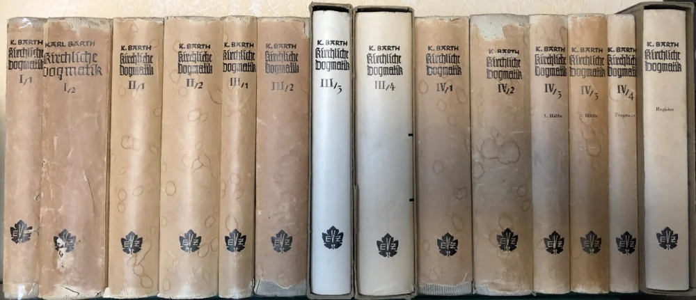 Koopje Karl Barth : Die kirchliche Dogmatik –(kompletter Satz von 14 Teilen)