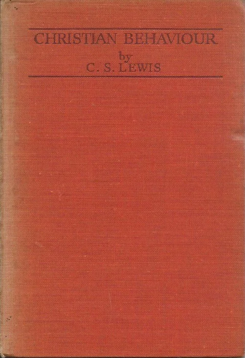 Flitsaanbieding Christian Behaviour – C.S. Lewis (6th Printing 1946 Hardcover)