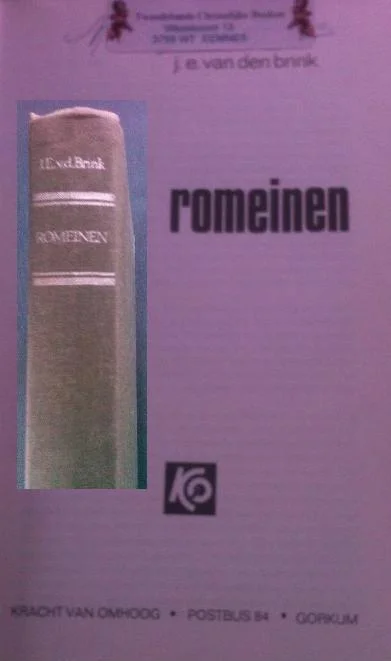 Romeinen – J.A. van den Brink (zonder stofomslag) Rechtstreeks Van De Fabrikant