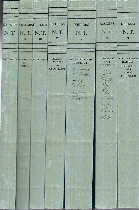 De boeken van het Nieuwe Testament vertaald en uitgelegd door Jos. Keulers – 7 delig Hoge Kwaliteit