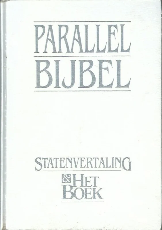 Aanbieding Parallelbijbel Statenvertaling & Het Boek – International Bible Society (Luxe editie Wit kunstleer)