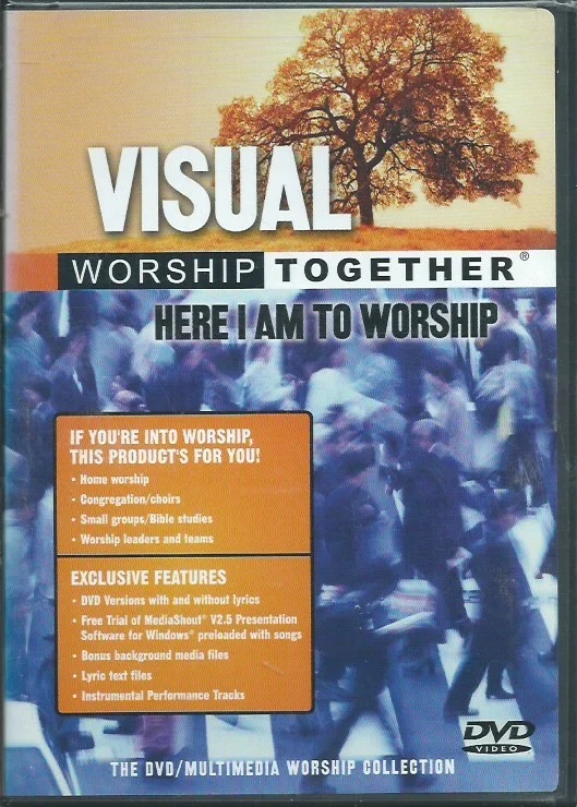 Visual worship Together : Here I am to worship – DVD with 10 worship songs with lyrics and visuals (new in seal) Veilige Betaling