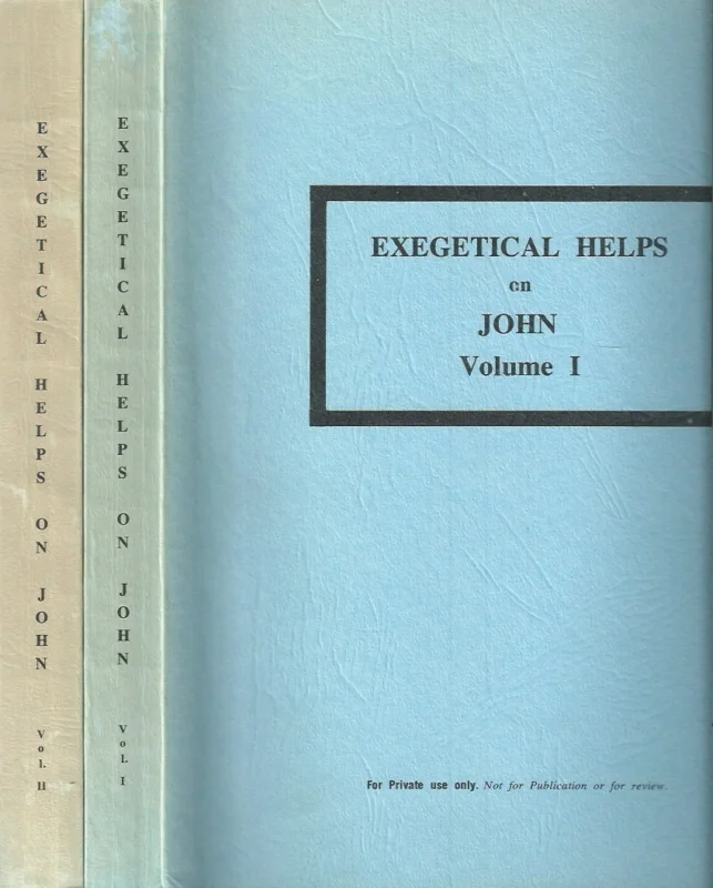 Exegetical Helps on John : Volume I and II – compiled by Ronald Trail ; edited by Richard C. Blight (2 volumes set) Koop Vandaag