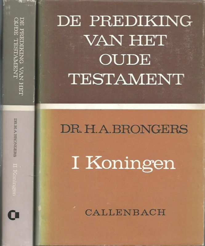 Aanbieding De prediking van het Oude Testament : I Koningen + II Koningen– Dr. H.A. Brongers(set 2 delen)