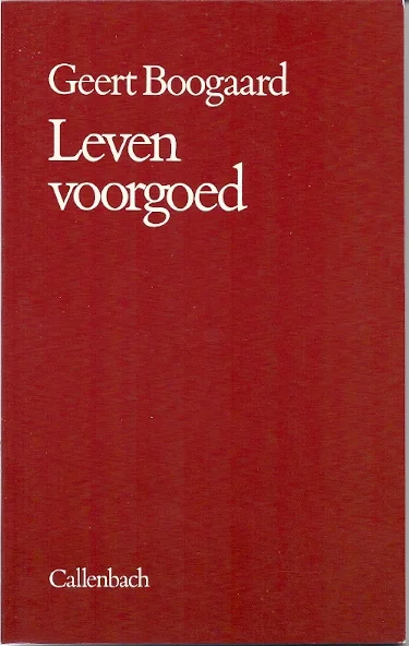 Aanbieding Leven voorgoed – Geert Boogaard