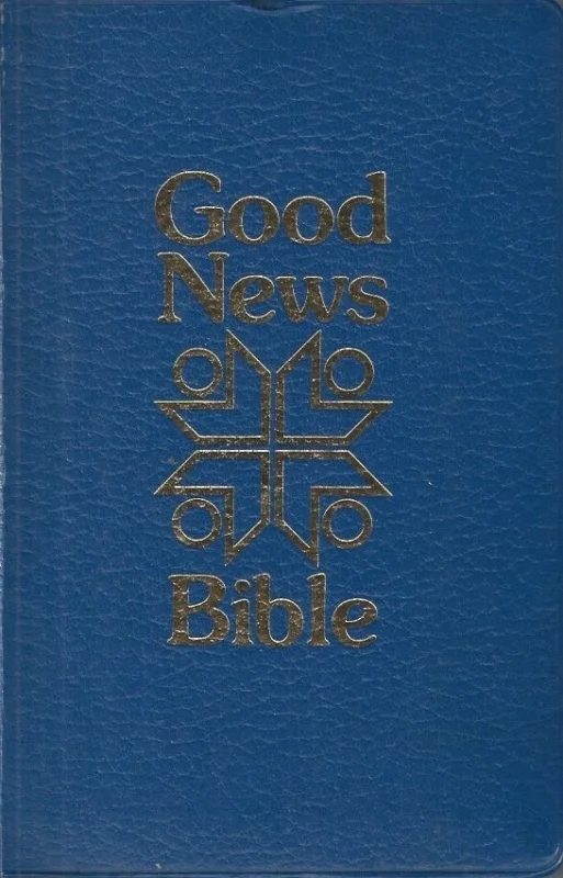Good News Bible : Today’s English version : Translated by Robert G. Bratcher and a committee (Blue Leather Bound 1977) Merkproduct