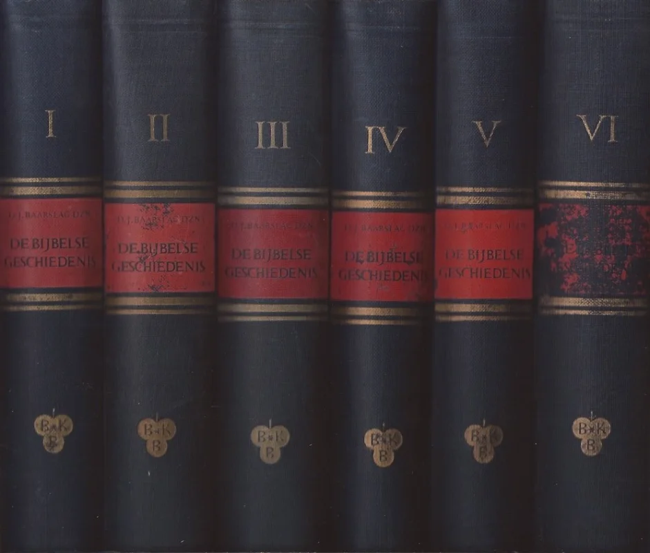 De Bijbelse geschiedenis in de omlijsting van de Historie van het Oosten – Derk Johan Baarslag Dzn.(6 delen compleet) 3e druk Korting