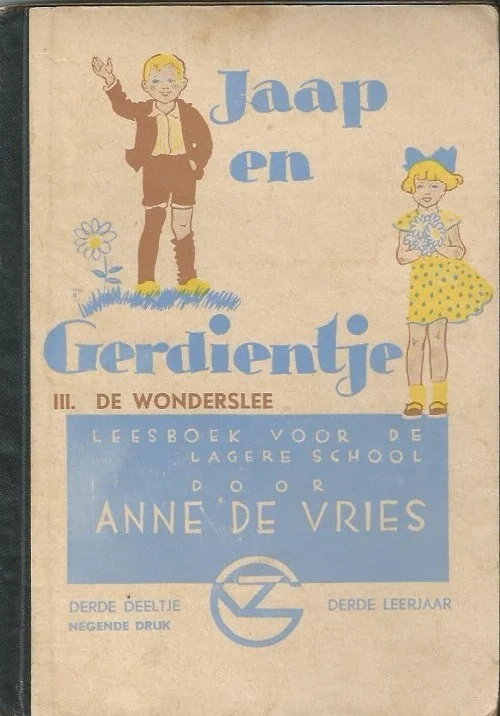 Jaap en Gerdientje III : De Wonderslee : leesboek voor de lagere school – door Anne de Vries (9e druk 1953) Korting