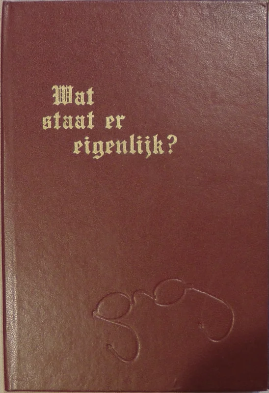 Gratis Retour Wat staat er eigenlijk? – Dr. C. van der Waal (bruin)