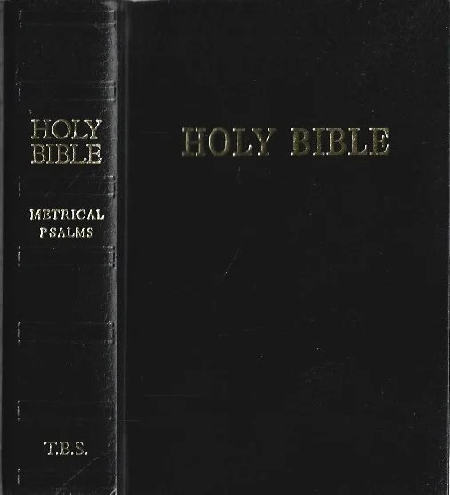 Populair Holy Bible with Metrical Psalms : Royal Ruby Text – TBS – Trinitarian Bible Society (Black Vinyl Hardcover)