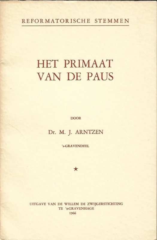Merkproduct Het primaat van de Paus – Dr. M.J. Arntzen
