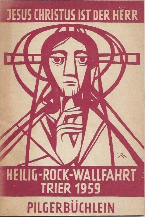 Fabrieksprijs Heilig Rock Wallfahrt Trier 1959 Pilgerbüchlein – Jesus Christus ist der Herr : Papst Johannes XXIII