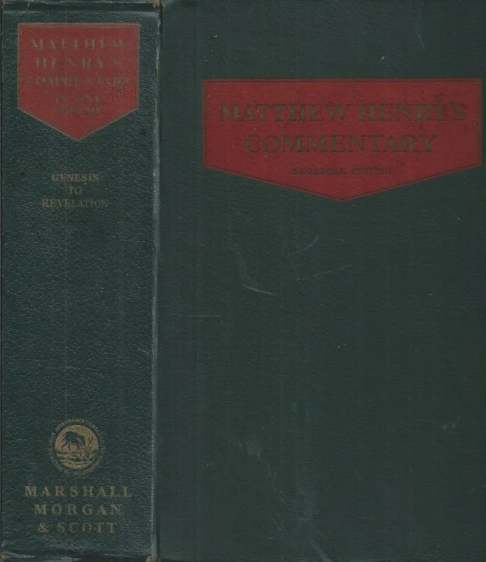 Tijdelijk Beschikbaar Matthew Henry’s commentary on the whole Bible in one volume : Gensis to Revelation – edited by Leslie F. Church (1960)