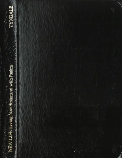 New life : Living New Testament paraphrased with Psalms – Tyndale House, (©1976), 1981 (Black bounded leather) Merkproduct