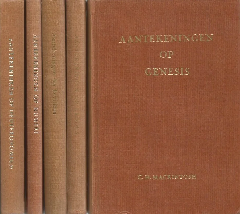 Aantekeningen op de Pentateuch : Genesis, Exodus, Leviticus, Numeri, Deuteronomium – C.H. Mackintosh (set van 5 boeken) Meest Verkocht