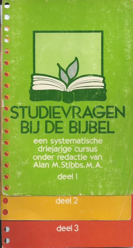 Studievragen bij de bijbel : een systematische driejarige cursus ; Deel 1,2 en 3 – Alan M. Stibbs – (Set 1e druk 1977) Lage Kosten