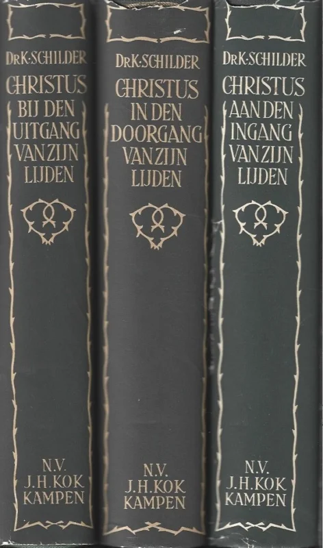 Koop Online Christus in zijn lijden : overwegingen van het lijdensevangelie deel 1, 2 en 3 – dr. K. Schilder (2e druk, met stofomslagen)