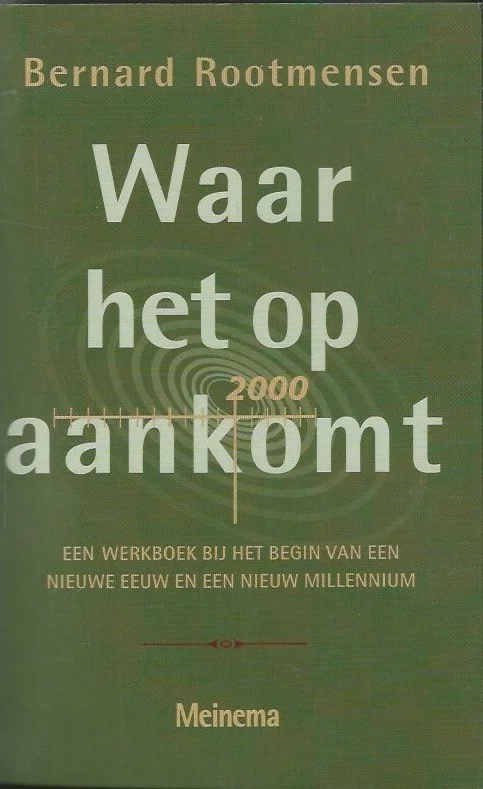 Bestel Nu Waar het er op aankomt : een werkboek bij het begin van een nieuwe eeuw en een nieuw millennium – Bernard Rootmensen