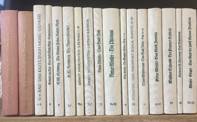 Shop Nu Theologie des Alten Testaments + Das Alte Testament Deutsch : Neues Göttinger Bibelwerk – Gerhard von Rad (und anderen) (2 + 15 Bände) – Gerhard von Rad