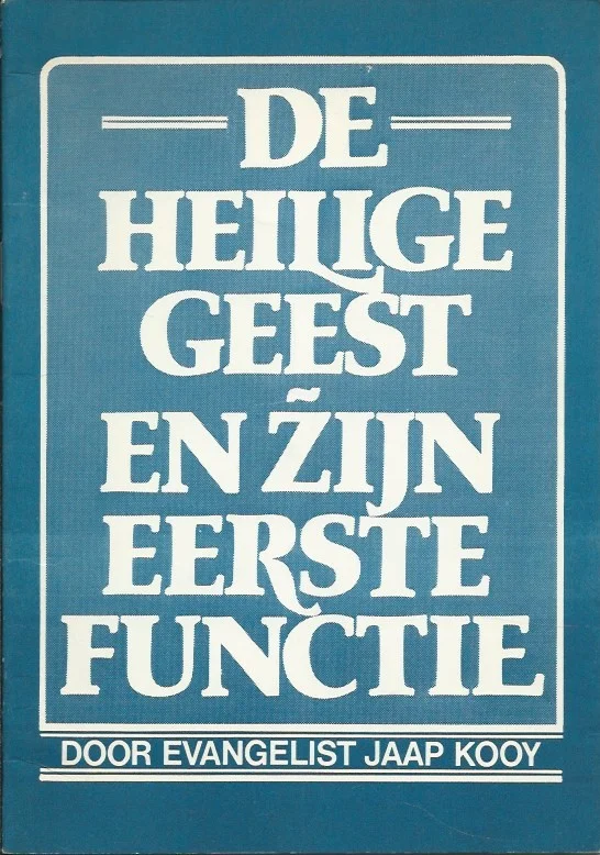 De heilige geest en zijn eerste functie – Jaap Kooy Actieprijs