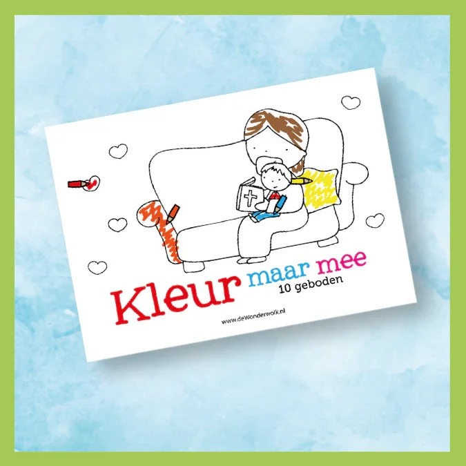 Kleur maar mee - 10 geboden - Wonderwolk Bestel Nu