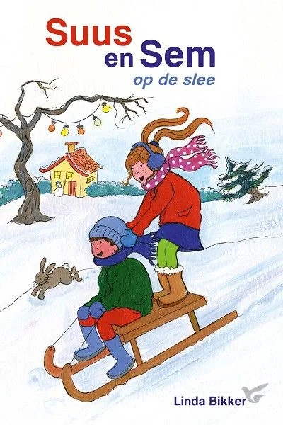 Suus en Sem op de slee Fabrieksprijs