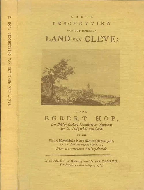 Premium Korte beschryving geheele Land van Cleve van Egbert Hop