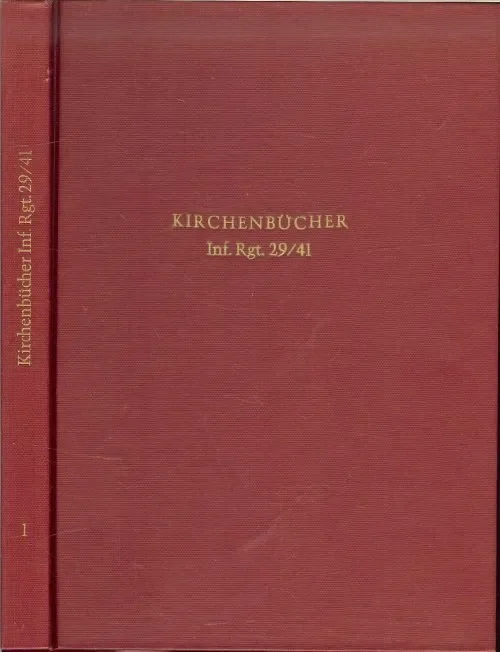Koop Online Militar Kirchenbucher INF . RGT. 29 und 41 1723 – 1740 – u 1741 – 1762