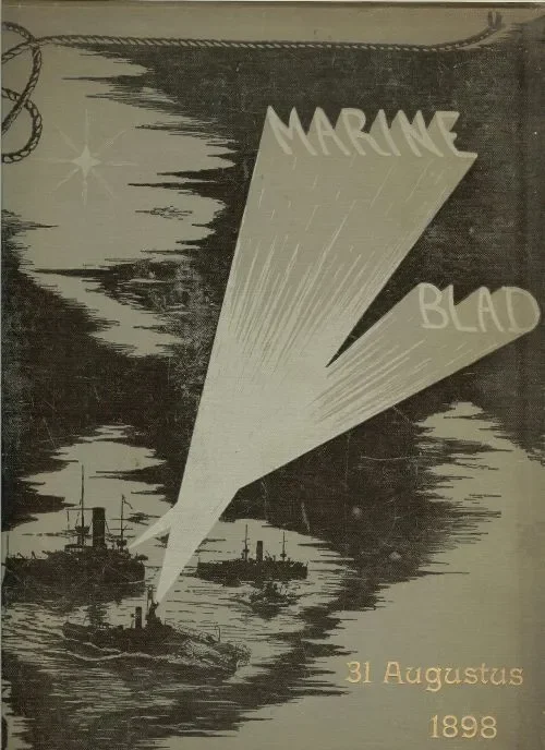 Seizoensaanbieding Oranje Nummer van het Marine Blad, 31 Augustus 1898 Tijdeman, G.F. Bestuur Marine-Vereeniging