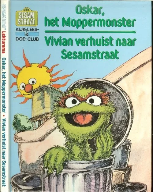 Beperkte Voorraad Oskar, het Moppermonster .. Vivian verhuist naar Sesamstraat .. Sesamstraat .. kijk- Lees- & Doe-Club: