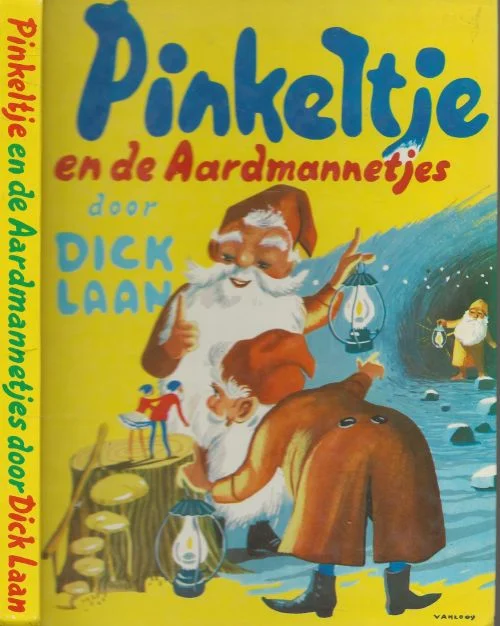 Hoge Kwaliteit Pinkeltje en de aardmannetjesDick Laan werd geboren in 1894 in Wormerveer, een dorp aan de Zaan. Omslag en illustraties Rein van Looy