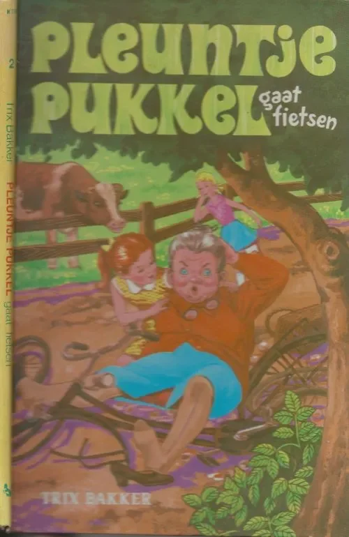 Pleuntje Pukkel Gaat Fietsen Trix Bakker & Omslag in tekeningen van Henri Loumar Favoriet
