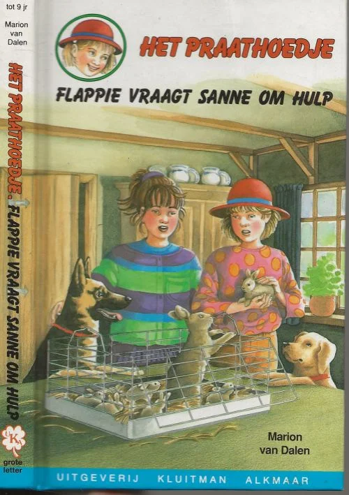 Praathoedje flappie vraagt Sanne om Hulp van Marion van Dalen en geillustreerd door Ingrid ter Koele Koopje