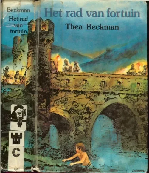 Dagaanbieding Rad van Fortuin Thea Beckman (23 juli 1923 – 5 mei 2004) wilde als kind graag schrijfster worden of ontdekkingsreiziger. Omslag Jan Wesseling