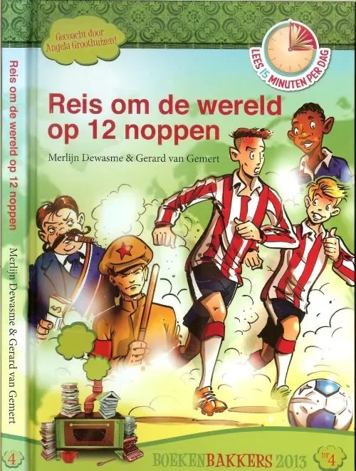 Reis om de Wereld op 12 Noppen Doos 681 Boek 2Dewasme, Merlijn, Gerard van Gemert en Rudi Jonker, Tekeningen Beste Prijs