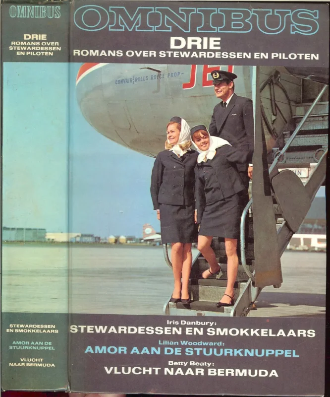 Koopje Stewardessen en piloten. Stewardessen en smokkelaars, Amor aan de stuurknuppel en Vlucht naar Bermuda Omnibus 3 boeken in een Band