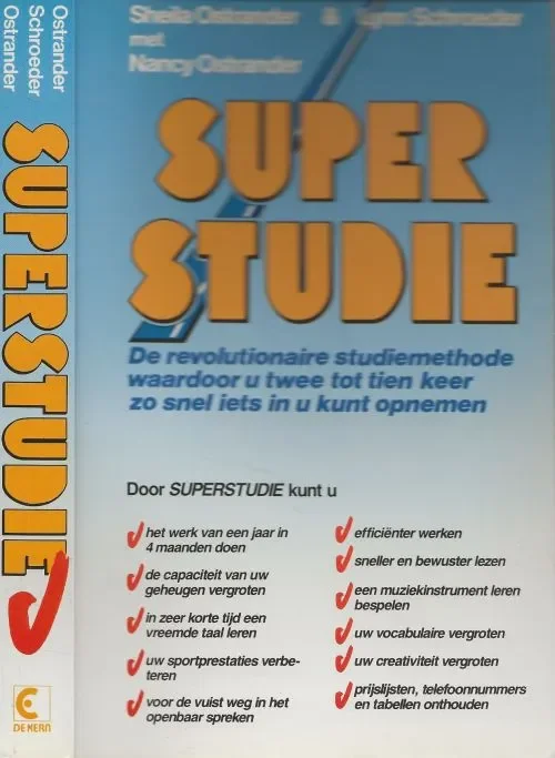 Flitsaanbieding SuperstudieOstrander Sheila & Nancy met Lynn Schroeder Omslagontwerp Ane Harting