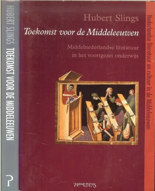 Finale Uitverkoop Toekomst voor de middeleeuwen Slings, Hubert Gerard Knuvelder die tot leven wekken moet Foto achterplaat Jaap Tromp